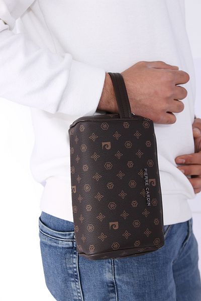 Pierre Cardin 01Pc 002001   Men's Clutch Bag - Hand Clutch Printed, Brown