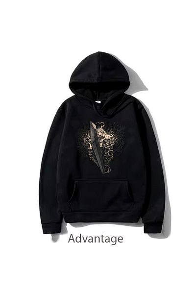 Korefanzin Hanorac unisex cu ușă neagră Berserk Eclipse