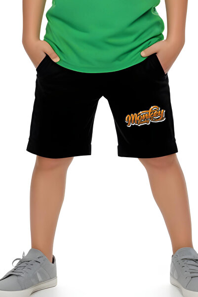 YA KO KİDS Monkey Funky εμπριμέ μπλουζάκι και σορτς για αγόρια με κρεμάστρα