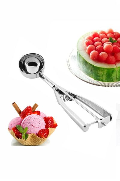 Pikas Stainless Steel Halva Ice Cream Ladle - Presentation Spoon