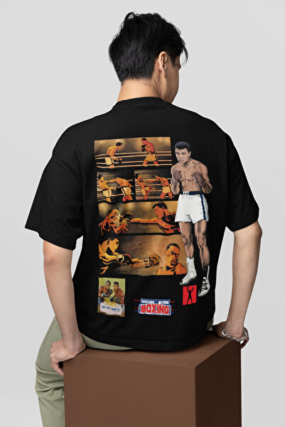 SEVBANO Legend Boxer Muhammeed Alli Clay εμπριμέ Unisex μπλουζάκι μεγάλου μεγ...