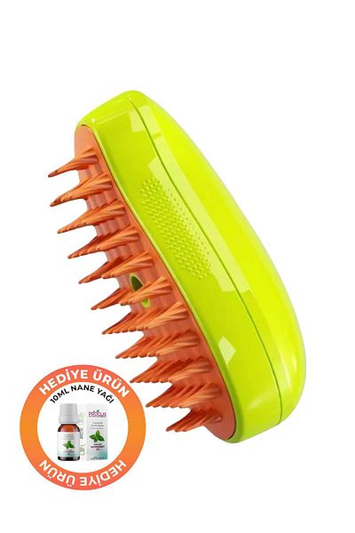 GOBYPET Soft Silicone Cat and Dog Washing Brush - 10 ml Peppermint Oil Gift