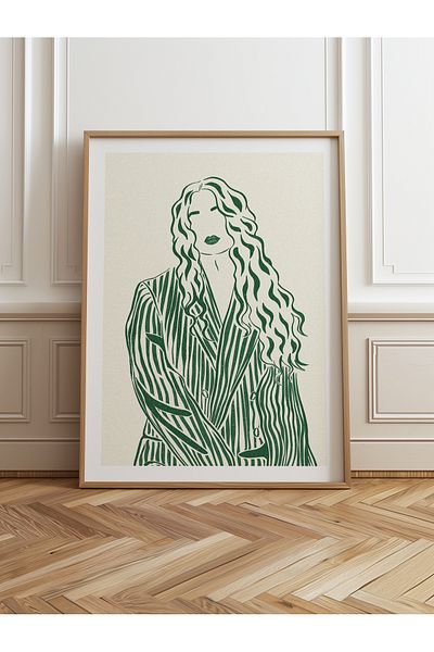 HOMEPACK Единична картина в дървена рамка, единичен плакат, картина TK/837