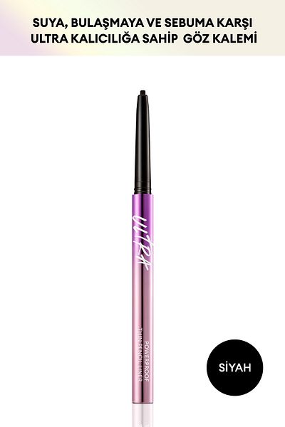 Missha Supplies Fine Tip Smooth Eye Liner - Waterproof Thin Pencil Liner (Dark Black)