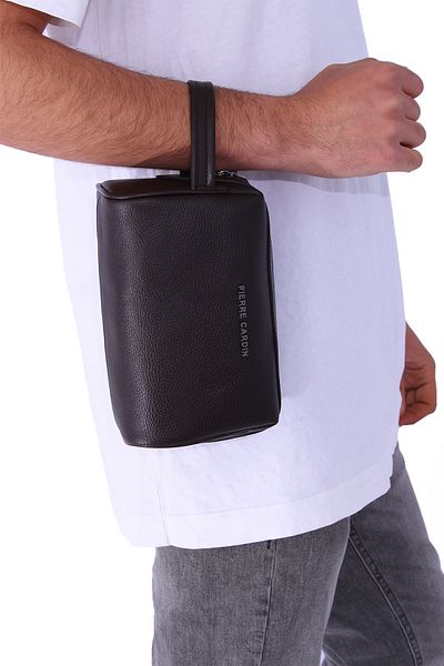 Pierre Cardin Men's Handbag / Hand Porticduy / Clutch Bag / Brown
