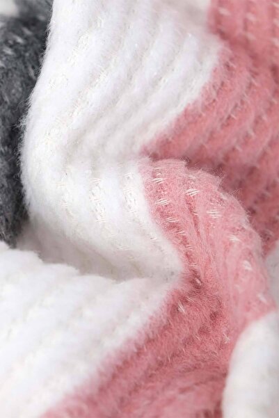 AKSU Ponpon Pamuklu Tek Kişilik Battaniye 150x200 Cm