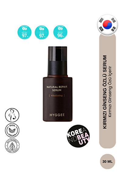 HYGGEE Natural Repair Ginseng Serum 30ml | Yaşlanma Karşıtı Ve Yenileyici Kırmızı Ginseng Serumu