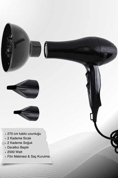 Hagen Professional Hair Dryer 2500Watt Professional Blow Dryer Hairdryer with Constriction