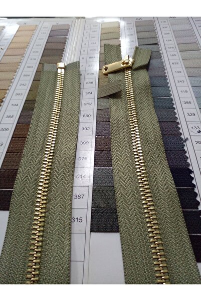 enSarüx 75 cm 1 adet 5 no metal parlak Altın diş rengi separe fermuar 324 renk