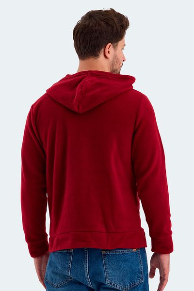 Slazenger Fleece pentru bărbați Samson, roșu Claret
