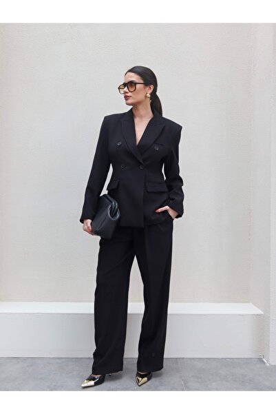 ESRAHELVACI Padded Double Breasted Jacket Pants Set