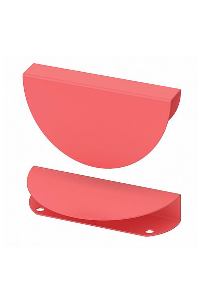 erorex Handle, light red/half-round, 130 mm