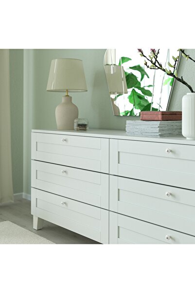 erorex Knob, off-white/chrome-plated, 23 mm