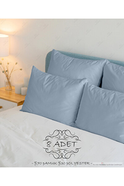 lemsel 8 قطع من أغطية الوسائد الفاخرة الملونة مقاس 50 × 70 سم، وأغطية وسائد ق...