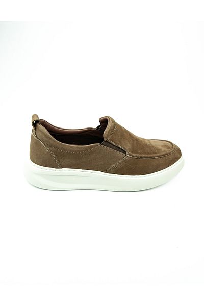 JAMES FRANCO 1862 Mink Nubuck Leather Men's Casual Shoes