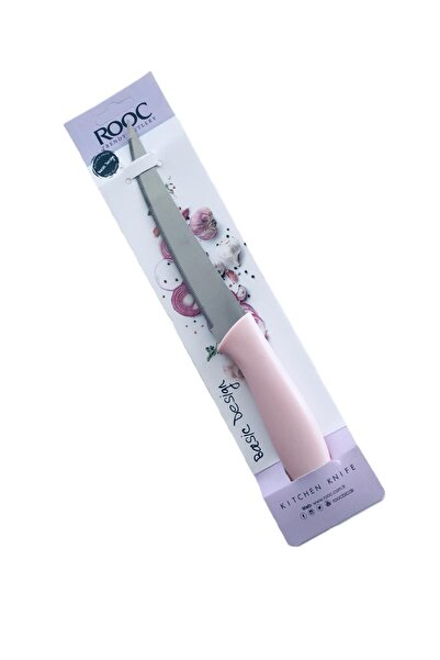 Rooc Basic Desing Tırtıklı Mutfak Bıçağı & Açık Pembe 23,5 Cm