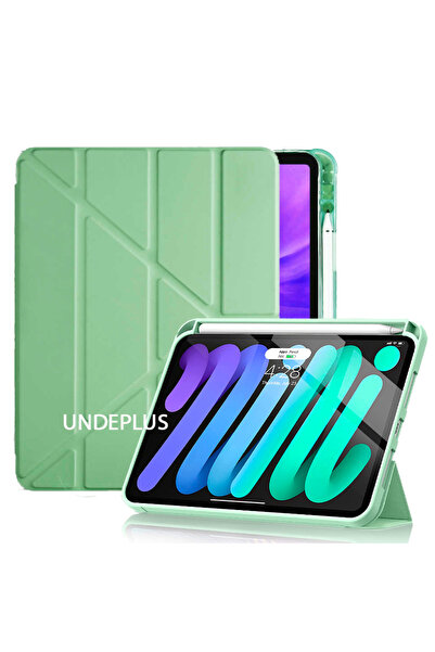 UnDePlus İpad Air 4 10.9 Uyumlu Kılıf Kalem Bölmeli Trifolding Case A2072 A2316-24-25 (10.NESİL DEĞİLDİR)