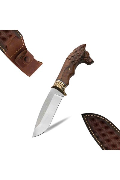 PALTA OUTDOOR Kurt Başlı Yatağan Model Paslanmaz Çelik Ekstra Keskin Hakiki Deri Kılıf Hediyeli Şef Bıçağı