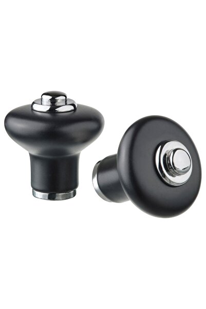 erorex Knob, black/chrome-plated, 23 mm