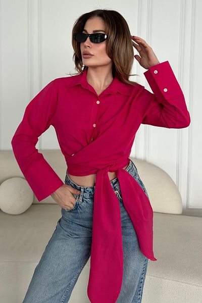 bb butik basic Cămașă din popelin cu legături BB0250