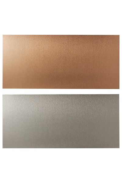 erorex Wall panel, double sided brushed copper effect/stainless steel, 119.6x55 cm