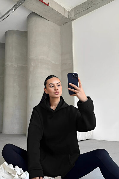 YAKAMEL Дамски суичър с качулка