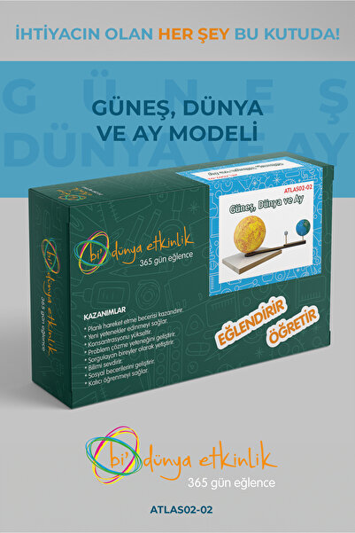 bi dünya etkinlik Güneş,Dünya ve Ay Modeli Deney Seti