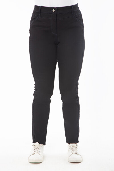 Şans Γυναικείο Μαύρο, Lycra 5 τσέπες Skinny Jeans 65N38797