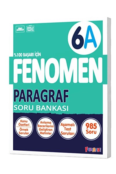 Fenomen Yayıncılık FENOMEN 6.SINIF PARAGRAF (A) SORU BANKASI+ZİHİN DENEME(SEV...