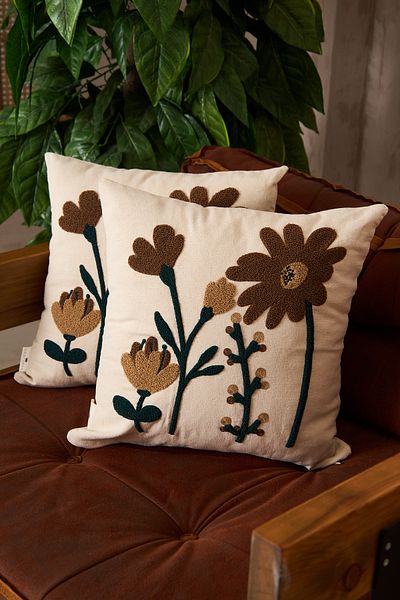 Ersperto 1 kus New Trend Series Punch Punch vzor vyšívaný obal na vankúš 43x43cm