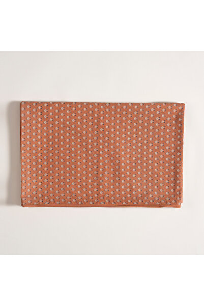 Zsa Zsa Zsu Gaya Baskılı Pamuk %100 Pamuk Masa Örtüsü 150x225 Cm Turuncu