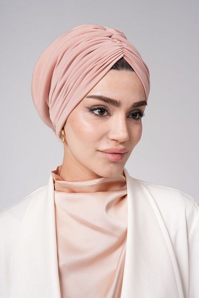 Ambargo Silk Sandy Fabric - Fully Padded Hijab Bonnet, Cotton Combed and Lycra Lining