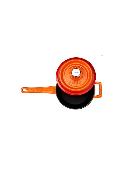 Lava Round Handle Pot Ç18 Pot Orange