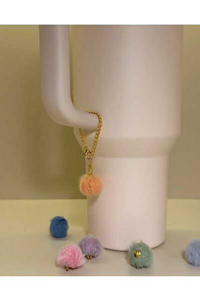 arredamento Thermos Compatible Furry Pompom Charm Ornament Accessory