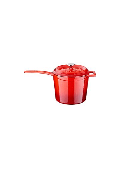 Lava Trendy Cast Round Sauce Pot - Iron Solid, Handled Series, Diameter (ø18 Cm.)
