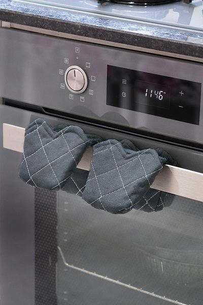 sevilya Crab Heat Resistant Fabric Oven Handle Grip Models Not Silicone (2 Pcs Buckets)