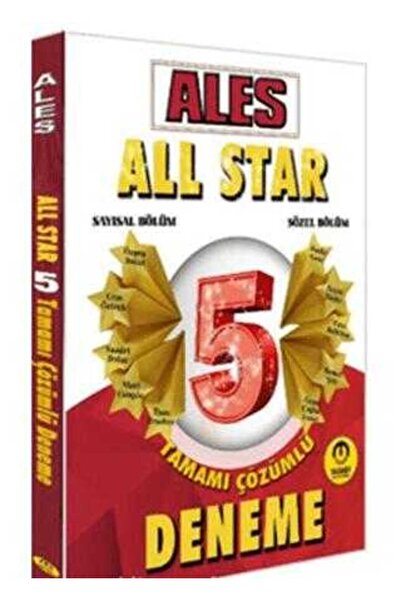 Genel Markalar Tasarı Eğitim Yayınları ALES All Star 5 Çözümlü Deneme