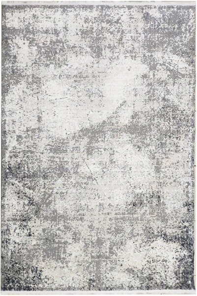 ünalcarpet 4 Metrekare - 6 Metrekare Bambu Tarz Modern Dokuma Salon Oturma Odası Mutfak Halısı Antialerjik Gri