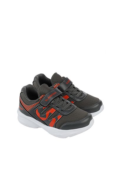 Slazenger Pantofi pentru băieți King Sneaker Gri închis Portocaliu