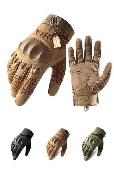 SINGLE SWORD قفازات دراجات نارية/دراجات هوائية احترافية باللون البيج مع خاصية...