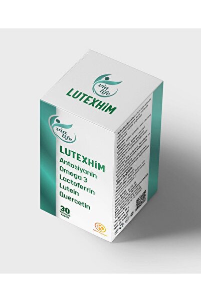 Kuazar İlaç Lutexhim Lactoferrin، أنثوسيانين، أوميغا 3، كويرسيتين، لوتين، زيا...