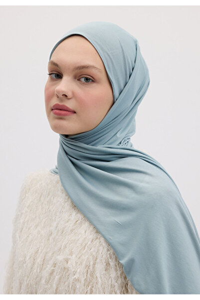 Fresh Bamboo Combed Shawl - Light Blue