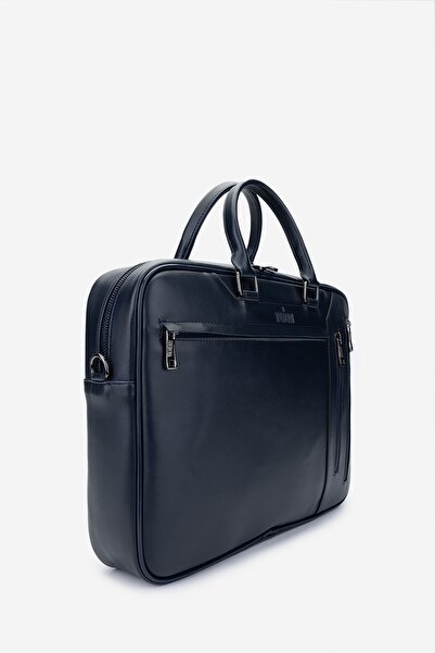 Valmenti Ανδρικός Vegan Χαρτοφύλακας σε μπλε ναυτικό χρώμα