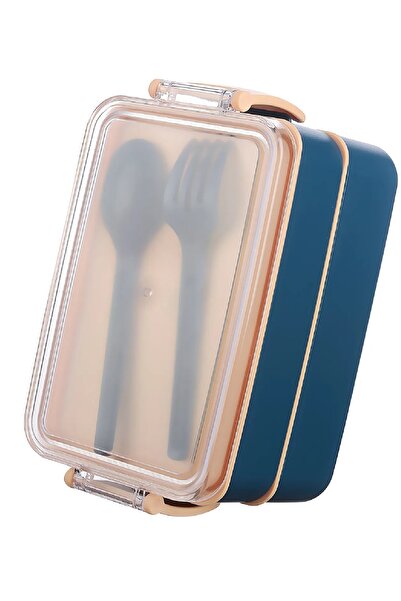 Dükkanönü Blue Fely 900 ml Nutrition Set: Storage Kaba & Lunch Box & Feedback Case