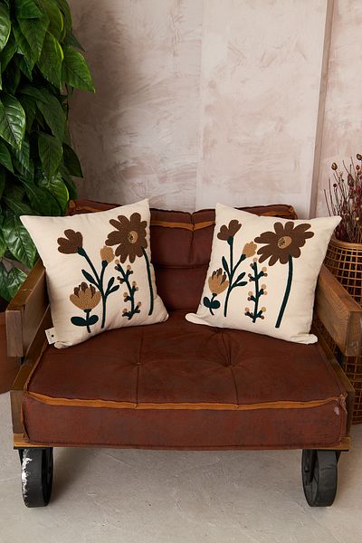 Ersperto 1 kus New Trend Series Punch Punch vzor vyšívaný obal na vankúš 43x43cm
