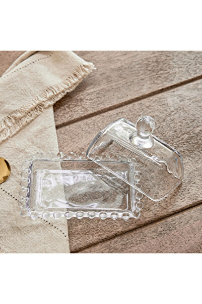 Home Box Merriam Beaded Butter Dish 14 cm