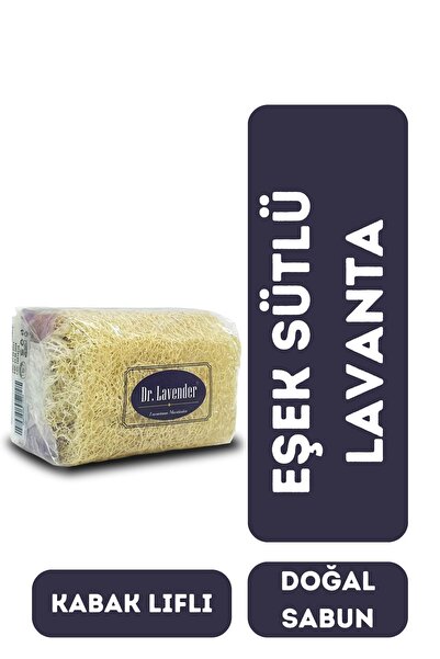 Dr.Lavender Kabak Lifli Eşek Sütlü ve Lavantalı Doğal Sabun 130 GR. Peeling E...