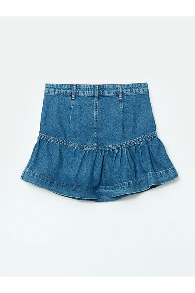 LC Waikiki Fusta mini de jeans pentru femei cu potrivire standard