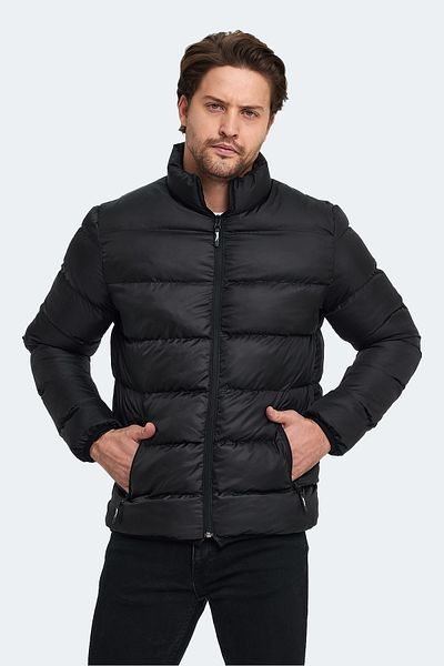 Slazenger St22je017-500 Nadım Ανδρικό Παλτό Μαύρο