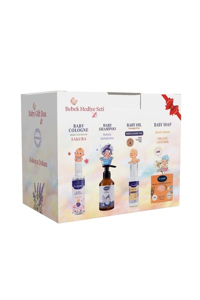 Dr.Lavender Bebek Bakım Seti 4'Lü Şampuan & Kolonya & Yağ & Sabunu Doğal Bitk...